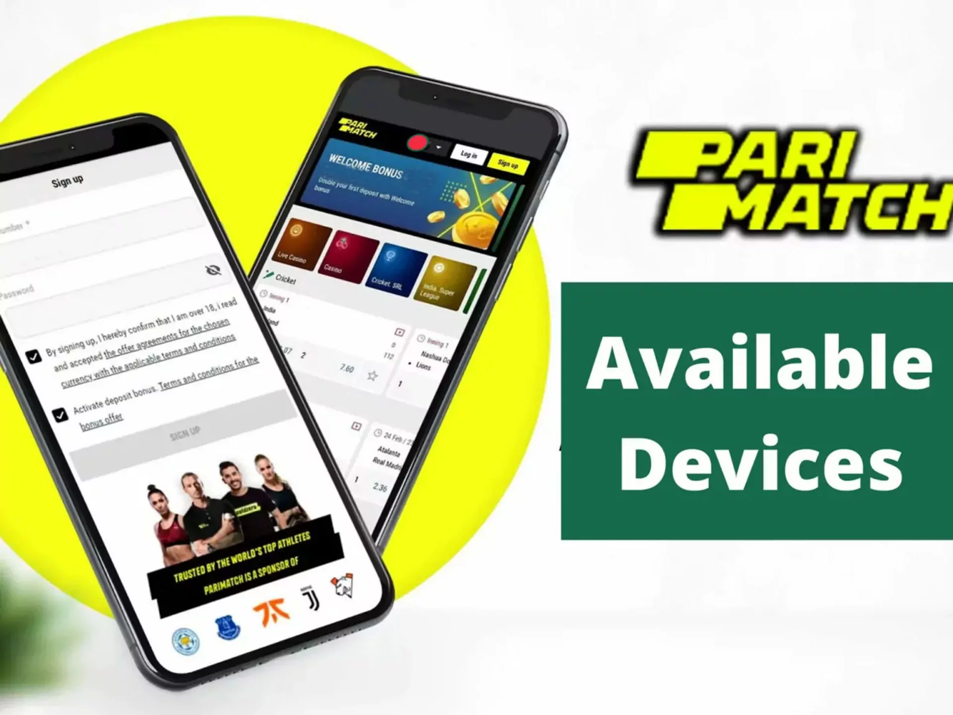 Android devices for parimatch apk.