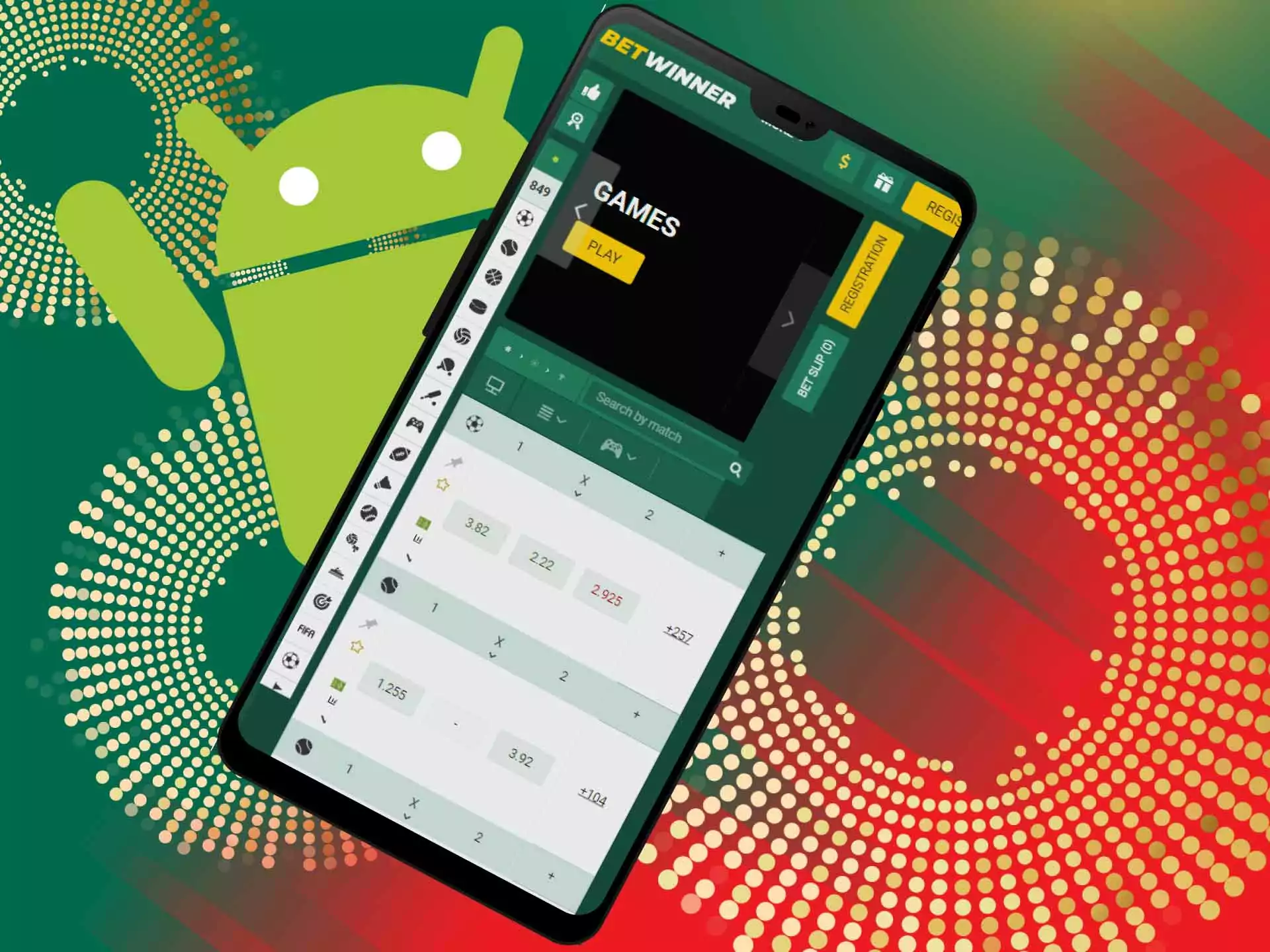 Every modern Android device can run the Betwinner app.